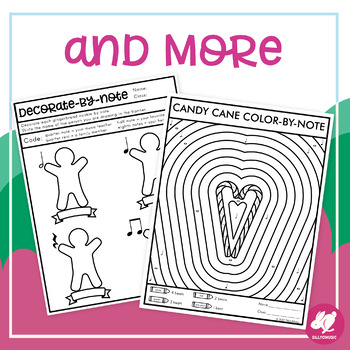 Christmas Color-by-Note Music Coloring Pages by SillyOMusic | TpT