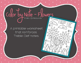 Color by Note - Flowers