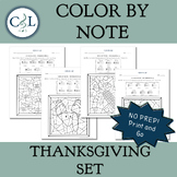 Color by Note: Thanksgiving Set