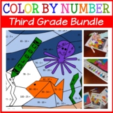 Color by Number 3rd Grade | Color by Decimals & Fractions 