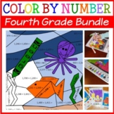 Color by Number 4th Grade | Color by Decimals, Rounding, &