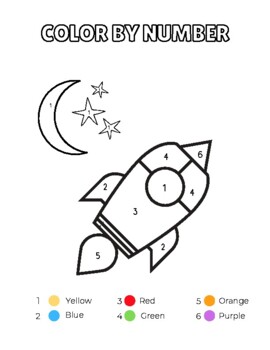 Color by Number by Kindergarten Ready Skills | TPT