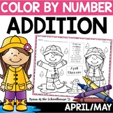 Color by Number Addition| Spring April and May | Adding Di