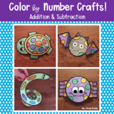 Color by Number Addition & Subtraction Crafts (Bat Craft, 