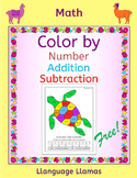 Color by Number, Addition and Subtraction