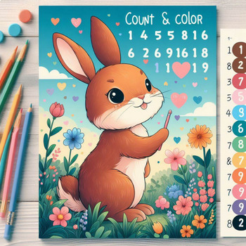 Preview of Color by Number - Addition and Subtraction Math - Color Numbers 1-10