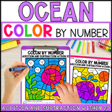 Ocean Color by Number Addition and Subtraction Within 20 E