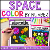 Space Color by Number Addition and Subtraction Within 20 E