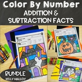 Color by Number Addition and Subtraction Within 20 Hallowe
