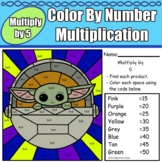 Color by Number Baby Yoda - Multiply by 5