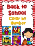 Color by Number -Back to School