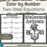 Color by Number | Balancing Equations | Fall Math | Fall Coloring Pages | Math