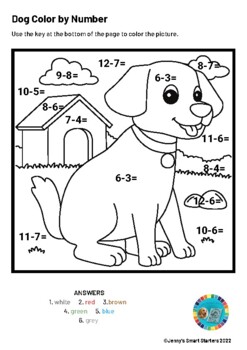 Color By Number Basic Processes By Jenny's Smart Starters 