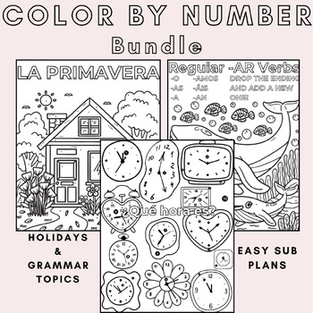 Preview of Color by Number Bundle