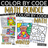 Color by Number Bundle Coloring Pages EDITABLE Color by Co