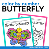 Color by Number Butterfly