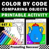 Color by Number Measurement Activities Length and Width Ki