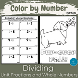 Color by Number | Dividing Fractions | Fall Math | Fall Math Activities | Fall