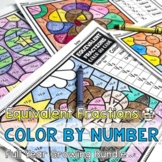 Equivalent Fractions Color by Number  GROWING BUNDLE