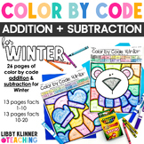 Color by Number FREEBIE - Winter Addition to 10