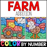 Color by Number Farm Addition Practice