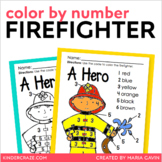 Color by Number Firefighter