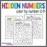 Color by Number: Hidden Numbers 0-9