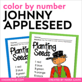 Color by Number Johnny Appleseed