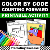 Counting to 10 Color by Number Kindergarten Math Coloring 