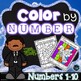 Color by Number Martin Luther King Jr. | Numbers 1-10 Worksheets