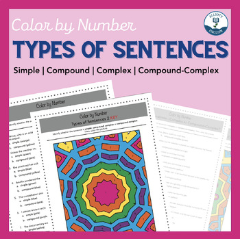 Preview of Color by Number: Mastering Types of Sentences - A Fun Grammar Activity Bundle