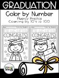 Color by Number Math Fluency, Kinder Graduation
