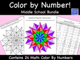 Color by Number!  Middle School Bundle!