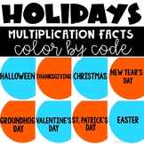 Color by Number Multiplication with Groundhog Day and Vale