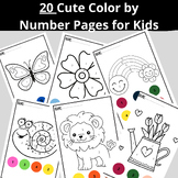 Color by Number Pages for Kids, Activity Book for Boys, Gi