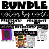 Color by Number Presidents Day Addition and Subtraction