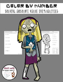 Zombie Color by Number:  Solving Absolute Value Inequalities