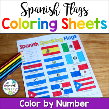Preview of Flags of Spanish-Speaking Countries Coloring Sheets