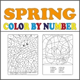 Color by Number Spring,