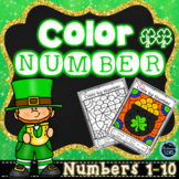 Color by Number St. Patrick's Day | St. Patrick's Day Numb