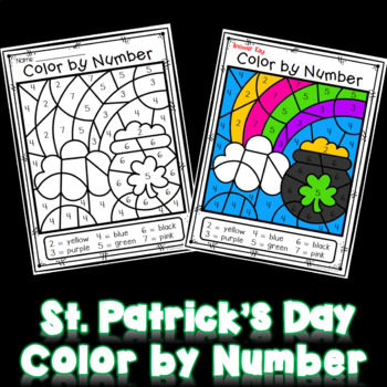 Color by Number St. Patrick's Day | St. Patrick's Day Numbers 1-10
