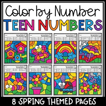 Color by teen number