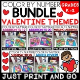 Color by Number VALENTINE'S DAY THEMED BUNDLE