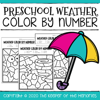 Weather Color By Number Pages » Share & Remember