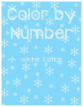Preview of Color by Number Winter and Holiday Edition