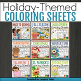 Color by Number and Color by Sight Word Sheets - Coloring 