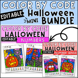 Halloween Color by Number and Number Sense Math Activities