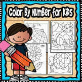 Color by Number for Kids: Coloring Activity Book for Kids