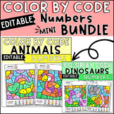 Color by Number Recognition Practice Worksheets Editable M