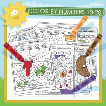 Color-by-Numbers Famous Paintings - 20 Pack by Fantastic FUNsheets